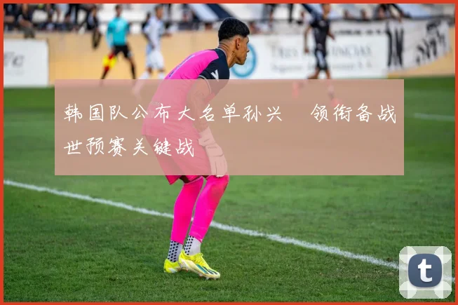 韩国队公布大名单孙兴慜领衔备战世预赛关键战